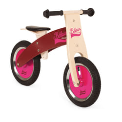 Juratoys Draisienne Bois Bikloon Rose / Bordeaux