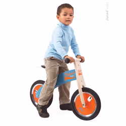 Juratoys Draisienne Bois Bikloon Bleue / Orange