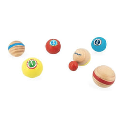 Jeu de petanque en bois