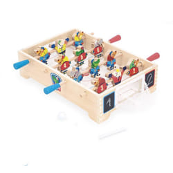 Mini Baby Foot de Table en Bois pour Enfants - Thème Hockey sur Glace - Dès 3 Ans