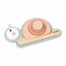 Empilable Sensoriel Escargot Sweet Cocoon - 6 Pièces en Bois FSC à Empiler - 4 Blocs Sensoriels - Jeu dÉveil - Dès 12 Mois