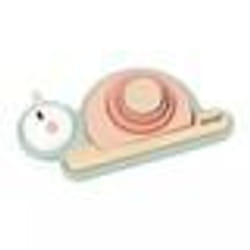 Empilable Sensoriel Escargot Sweet Cocoon - 6 Pièces en Bois FSC à Empiler - 4 Blocs Sensoriels - Jeu dÉveil - Dès 12 Mois
