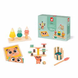 JANOD J04066, 3 an(s), Sonore, Hêtre, Carton, Contre-plaqué, Bois, Multicolore