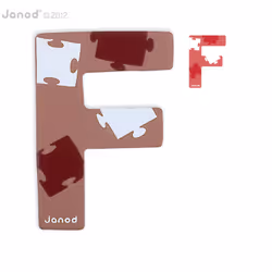 JANOD Lettre Bois Abcdéco - F