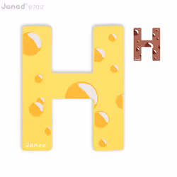 JANOD Lettre Bois Abcdéco - H