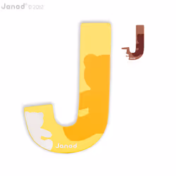 JANOD Lettre Bois Abcdéco - J