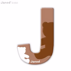 JANOD Lettre Bois Abcdéco - J