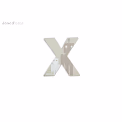 JANOD Lettre Bois Abcdéco - X, CE, 280 mm, 210 mm, 185 mm