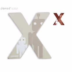 JANOD Lettre Bois Abcdéco - X