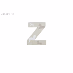 JANOD Lettre Bois Abcdéco - Z, CE, 280 mm, 210 mm, 185 mm