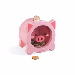 JANOD Piggy Moneybox, 125 mm, 110 mm, 120 mm, France
