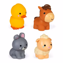 JANOD J04702 jeu, jouet et adhésif de bain Animal de bain Beige, Marron, Vert, Jaune
