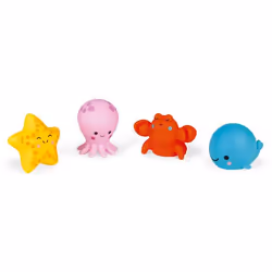 JANOD J04703, Animal de bain, Garçon/Fille, Polyvinyl chloride (PVC), Bleu, Rose, Rouge, Jaune