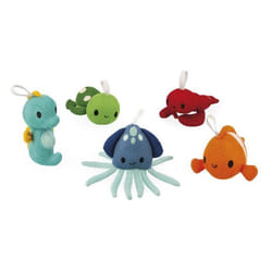 Jouets de bain - Janod - Eponge Sea Foam - 5 créatures marines - Dès 10 mois - Amusant et éducatif