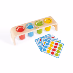 Juratoys Essentiel - Le Tri Des Couleurs (Bois), 2 an(s), Bois, Plastique, Carton, Multicolore