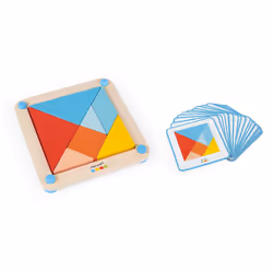 Juratoys Essentiel - Le Tangram (Bois), 2 an(s), Bois, Carton, Silicone, Multicolore