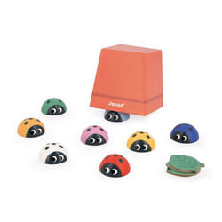 Gamme Pédagogie - Jeu de Mémoire Coccinelles - Apprendre Les Couleurs - Jouet Educatif - en Bois et Carton FSC - Dès 24 Mois