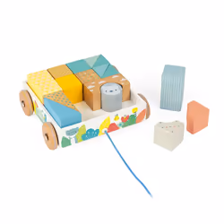 Juratoys Chariot De Cubes À Promener Pure (Bois) - Vue supplémentaire 4