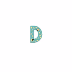 JANOD Letter D, 3 an(s), Batteries requises, Bois, Multicolore