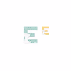 JANOD Letter E, 3 an(s), Batteries requises, Bois, Multicolore