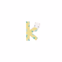 JANOD Letter K, 3 an(s), Bois, Multicolore