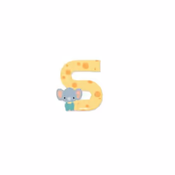 JANOD Letter S, 3 an(s), Bois, Multicolore