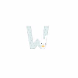JANOD Letter W, 3 an(s), Bois, Multicolore