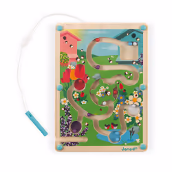 JANOD Wooden Magnetic Beehive Maze, Plastique, Bois
