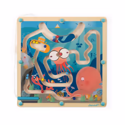 JANOD Wooden Magnetic Ocean Maze jouet à moteur