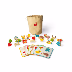 Juratoys Jeu De Reconnaissance Tactile Memory Touch' (Bois)
