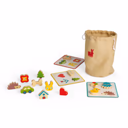 Juratoys Jeu De Reconnaissance Tactile Memory Touch' (Bois) - Vue supplémentaire 4