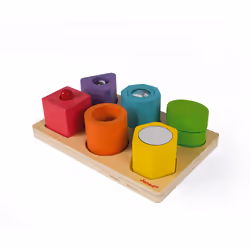 JANOD I Wood Shapes & Sounds 6-Block Puzzle (wood) - Vue supplémentaire 4