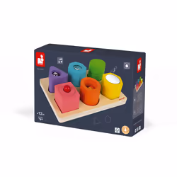 JANOD I Wood Shapes & Sounds 6-Block Puzzle (wood) - Vue supplémentaire 7