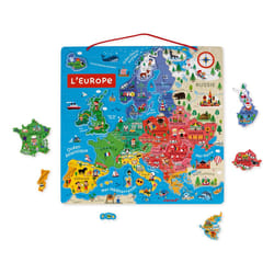 Juratoys Carte D'Europe Magnétique (Bois)