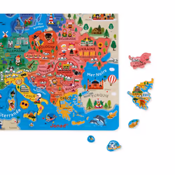 Juratoys Carte D'Europe Magnétique (Bois) - Vue supplémentaire 4