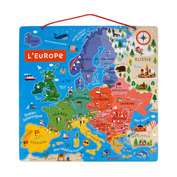 Juratoys Carte D'Europe Magnétique (Bois) - Vue supplémentaire 5