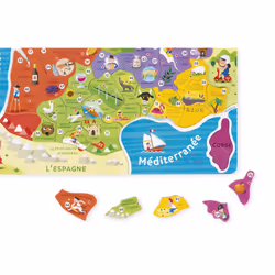 Juratoys Puzzle France Magnétique 93 Pcs (Bois) - Nouvelles Régions 2016 - Vue supplémentaire 4