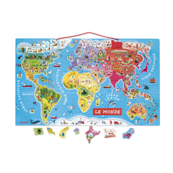 Juratoys Puzzle Monde Magnétique 92 Pcs (Bois)