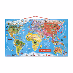 Juratoys Puzzle Monde Magnétique 92 Pcs (Bois) - Vue supplémentaire 2