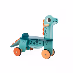 JANOD Porteur Portosaurus, 1 an(s), 4 roue(s), Bois, Vert