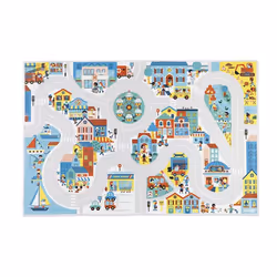 Janod - Tapis de jeu avec circuit Ville - JURATOYS