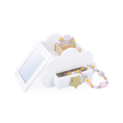 Boîte à bijoux - Janod - Nuage blanche - Bois FSC - 17 x 11 cm - Dès 3 ans