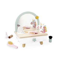 Coiffeuse de table - Janod - Licorne - Rose - Violet - Pour enfants à partir de 3 ans