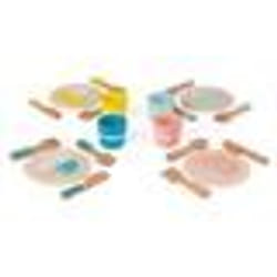 Dinette en Bois - JANOD - Jeu dimitation pour Enfant - Set de 20 Pièces