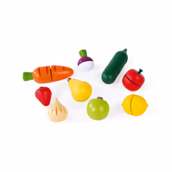 Juratoys Maxi Set - Fruits & Légumes À Découper (Bois) - Vue supplémentaire 9