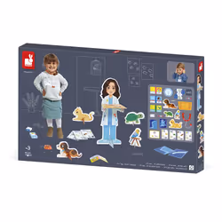 JANOD Un Jour Le Vétérinaire - 40 Accessoires en Carton - Grand Personnage - Jouet d'Imitation Métier - Développe l'imagination - Produit FSC TM - Vue supplémentaire 5