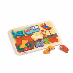 Juratoys Chunky Puzzle Animaux 7 Pcs (Bois)