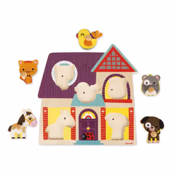 JANOD J07078 puzzle Puzzle à formes 5 pièce(s) Animaux
