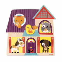 JANOD J07078 puzzle Puzzle à formes 5 pièce(s) Animaux - Vue supplémentaire 4