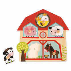JANOD Puzzle Musical Les Copains de la Ferme